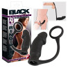 Black Velvets Silikone Penisring med Anal Vibrator