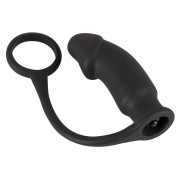 Black Velvets Silikone Penisring med Anal Vibrator
