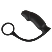 Black Velvets Silikone Penisring med Anal Vibrator
