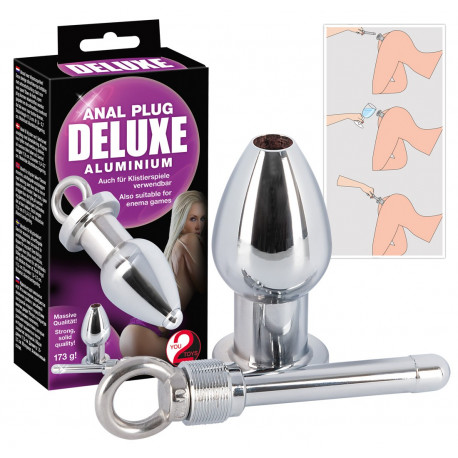 You2Toys Deluxe Metal Tunnel Anal Plug med Skrueprop