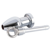 You2Toys Deluxe Metal Tunnel Anal Plug med Skrueprop