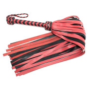 Zorba Lammelæder pisk Ultra Sort