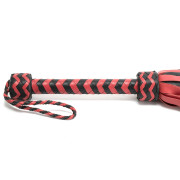 Zorba Lammelæder pisk Ultra Sort