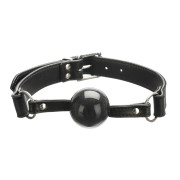 Zorba Silikone Gagball med Læder