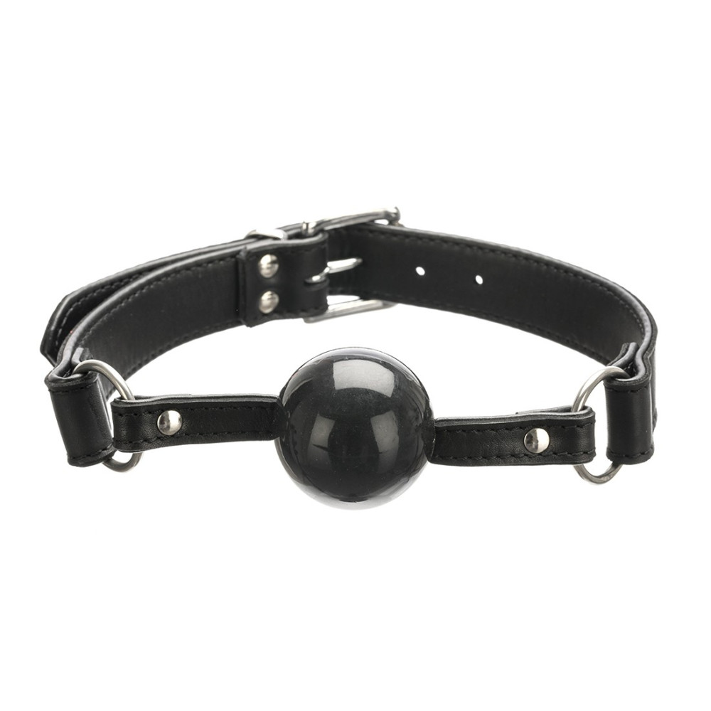 Zorba Silikone Gagball med Læder