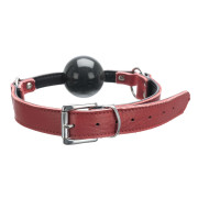 Zorba Silikone Gagball med Læder