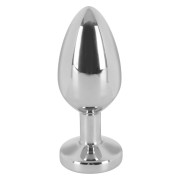 Sextreme Stål Buttplug med Smykkesten