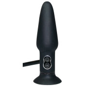 You2Toys True Black Oppustelig Buttplug med Vibrator