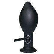 You2Toys True Black Oppustelig Buttplug med Vibrator