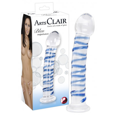 You2Toys Arts Clair Rillet Glas Dildo