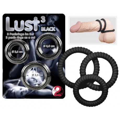 You2Toys Lust 3 Silikone Penisringe