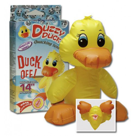 Duzzy Duck Fræk Oppustelig Gul And