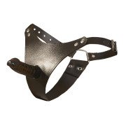 Zado Læder G-Streng med Latex Strapon Dildo