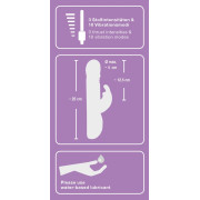 Sweet Smile Rabbit Vibrator med Stødefunktion