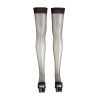 Cottelli Strømper Sort til Strømpeholder