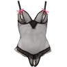Cottelli Gennemsigtig Bodystocking med Åben Bryst