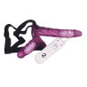 You2Toys Vibrating Strap On Duo med Fjernbetjening