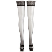 Cottelli Selvsiddende Strømper med Silikone Blondekant
