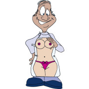 Boobs Forklæde med Store Bryster