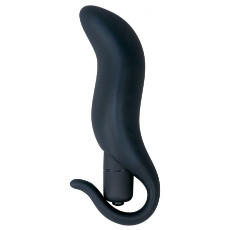 Black Velvets Silikone Buttplug med Vibrator