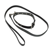 Zado Læder Halsbånd med Snor