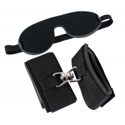 Bad Kitty Bondage Manchetter med Blindfold