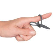 PenisPlug Dilator med Silikone Glansring