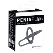 PenisPlug Dilator med Silikone Glansring