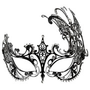 Cottelli Metal Maske med Rhinsten