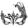 Cottelli Metal Maske med Rhinsten