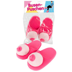 Pink Plys Hjemmesko med Bryster