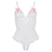 Cottelli Gennemsigtig Bodystocking med Åben Bryst