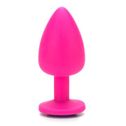 Silikone Buttplug med Smykkesten