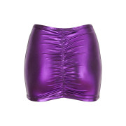 Cottelli Wetlook Miniskirt med Rynkning