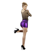 Cottelli Wetlook Miniskirt med Rynkning