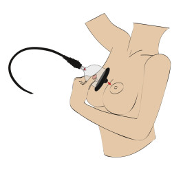 Bad Kitty Brystvorte Suger med Vibrator