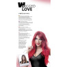 Wigged Love Lang Bølget Rød Paryk