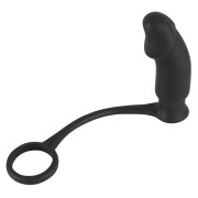 Black Velvets Silikone Penisring med Anal Vibrator