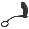 Black Velvets Silikone Penisring med Anal Vibrator