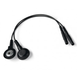 Mystim Adapterkabel med Trykknap og 2 mm Hunstik