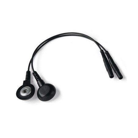 Mystim Adapterkabel med Trykknap og 2 mm Hunstik