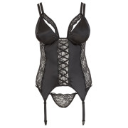 Cottelli Plus Size Hofteholdersæt i Satin og Blonder