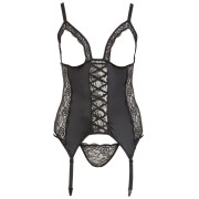 Cottelli Plus Size Hofteholdersæt i Satin og Blonder