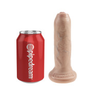King Cock Uncut Realistisk Sugekop Dildo med Forhud