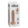 King Cock Uncut Realistisk Sugekop Dildo med Forhud