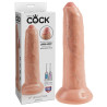 King Cock Uncut Realistisk Sugekop Dildo med Forhud