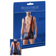 Svenjoyment Herre Bryder Body med Lynlås