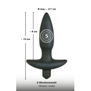 Black Velvets Vibrerende Silikone Buttplug