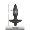Black Velvets Vibrerende Silikone Buttplug