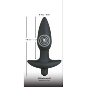 Black Velvets Vibrerende Silikone Buttplug